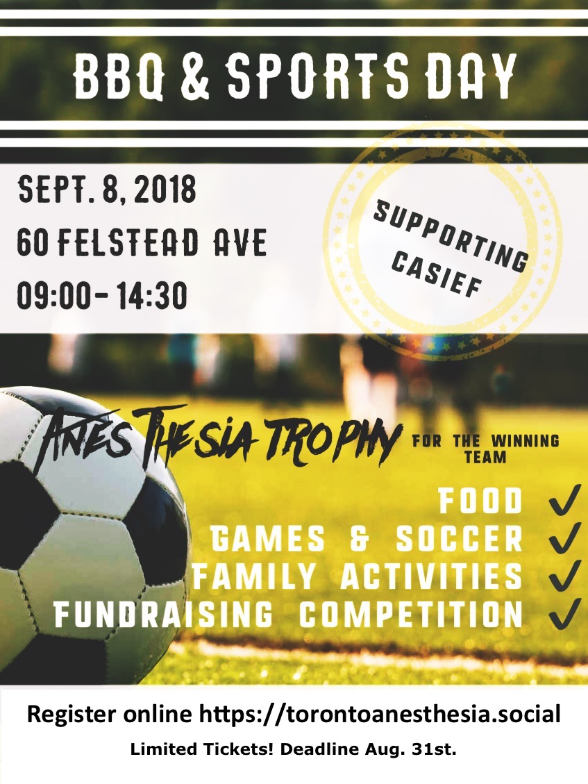 Anesthesia BBQ & Sports Day 2018 Anesthesia BBQ & Sports Day 2018