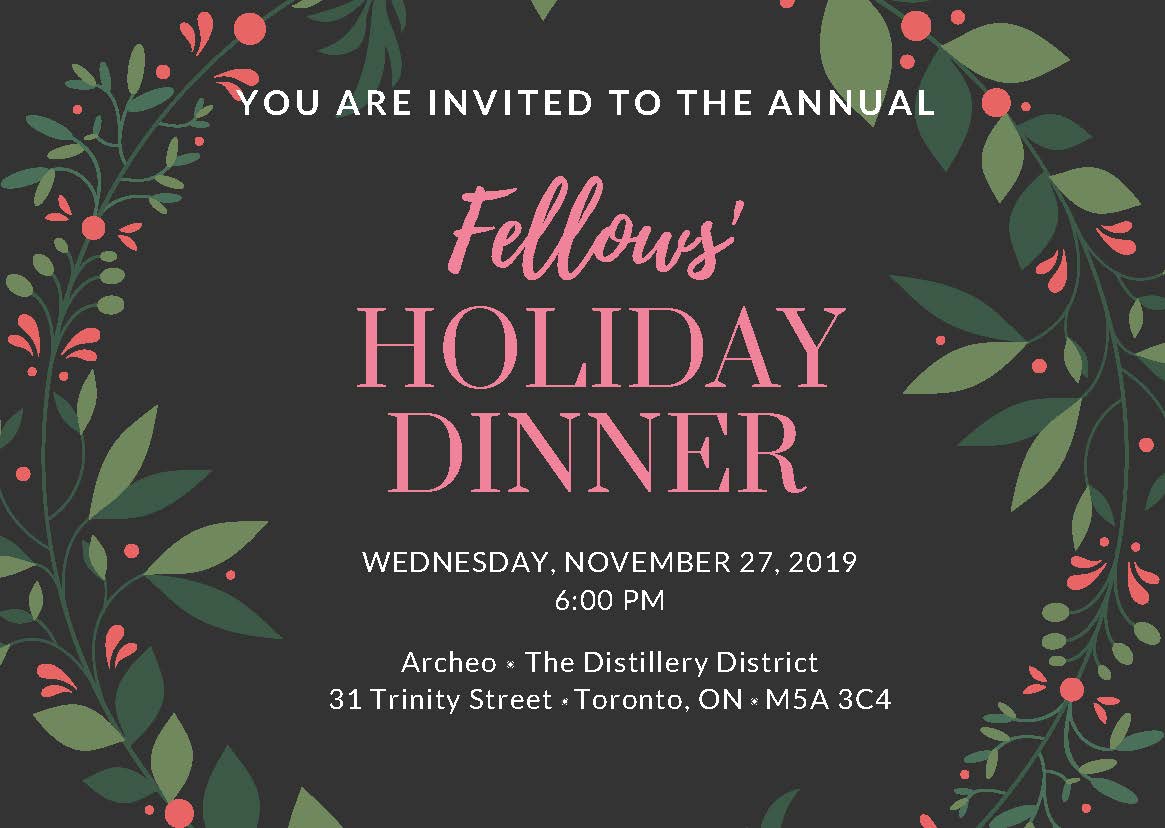 Fellows' Holiday Dinner 2019